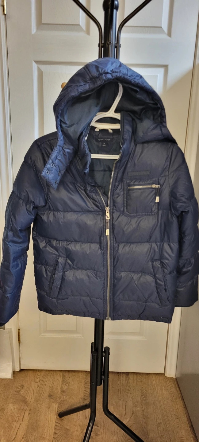 Tommy Hilfiger Navy Puffer Jacket - Medium