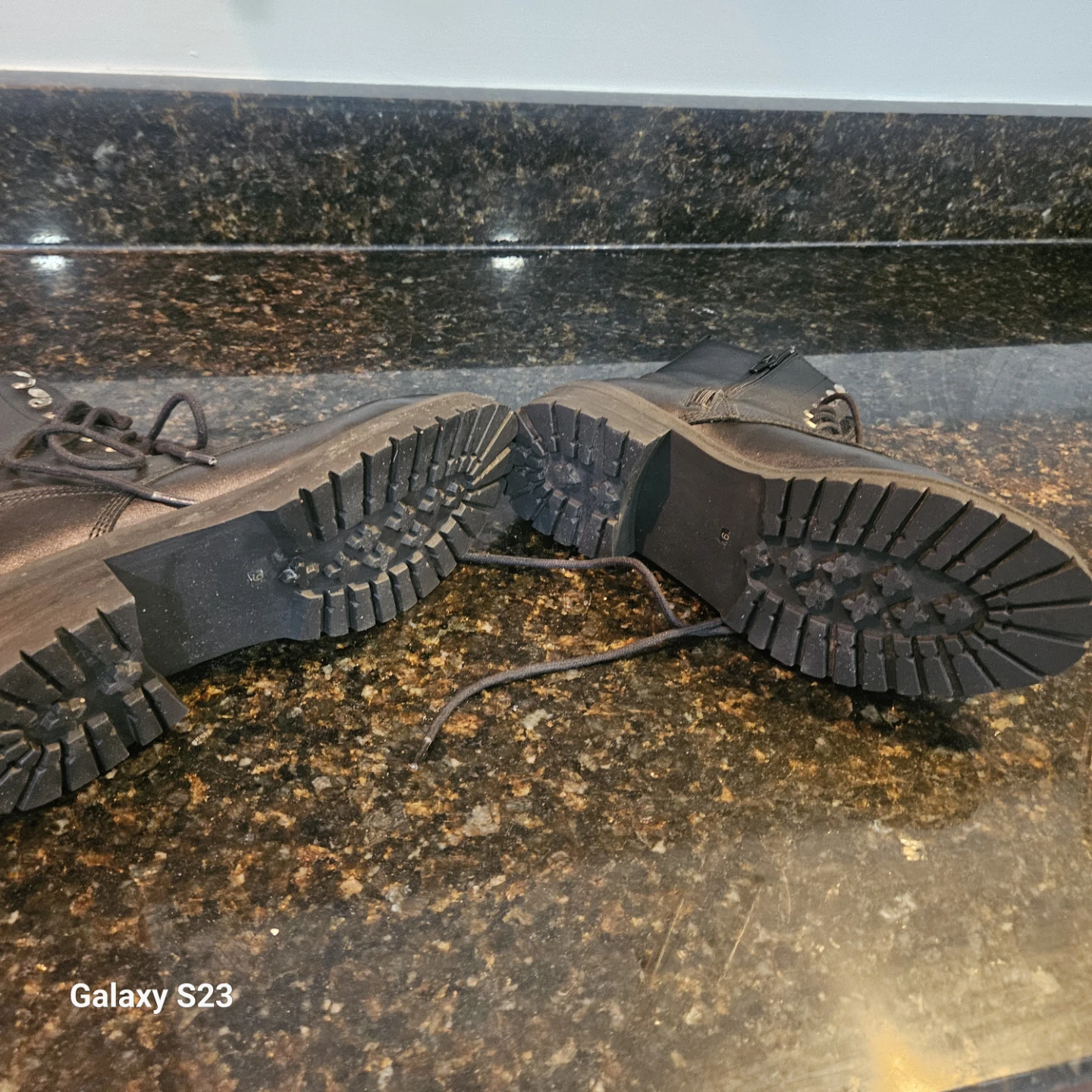 AQ-JAX Black Leather Combat Boots - photo 5