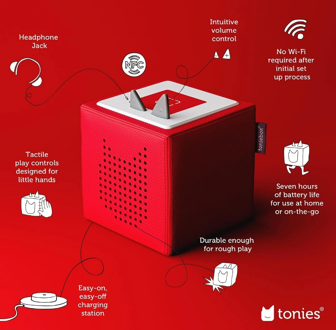 Red Toniebox audio player - photo 3