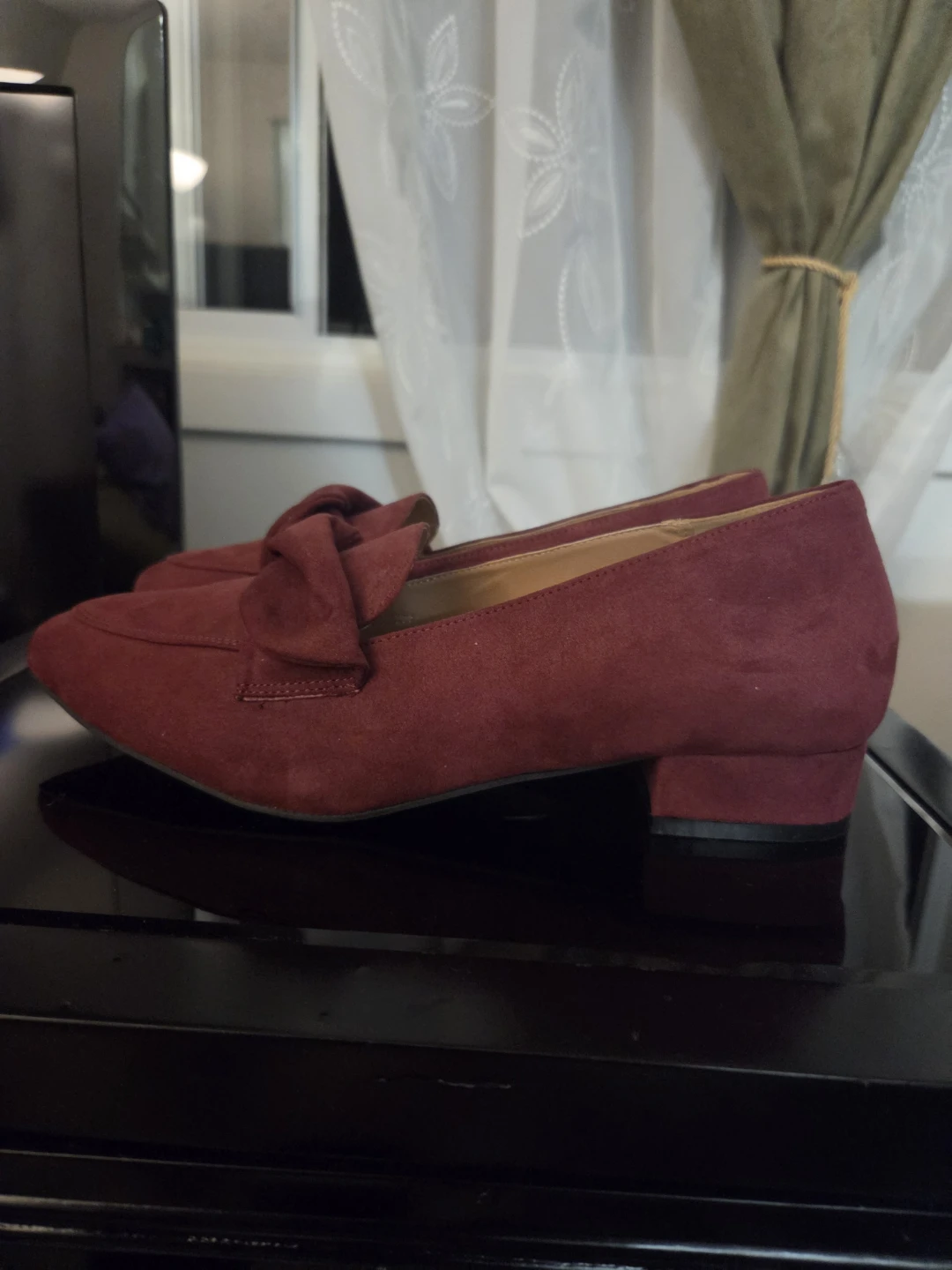 Penn Penningtons Burgundy Suede Loafers - photo 4