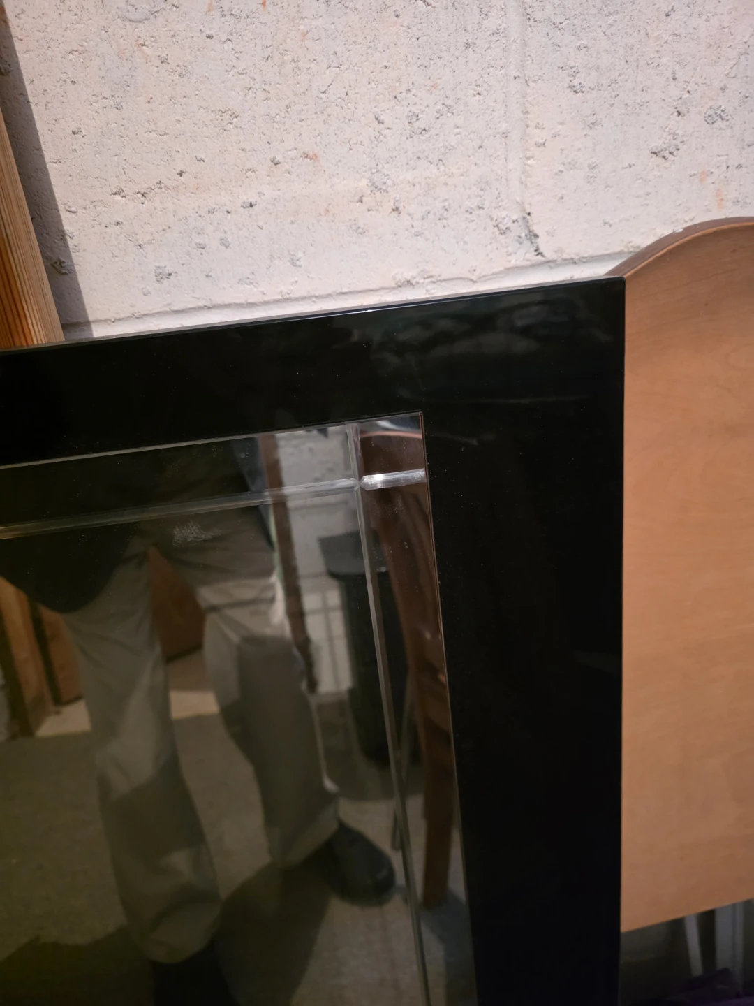 Wood frame large mirror - photo 4