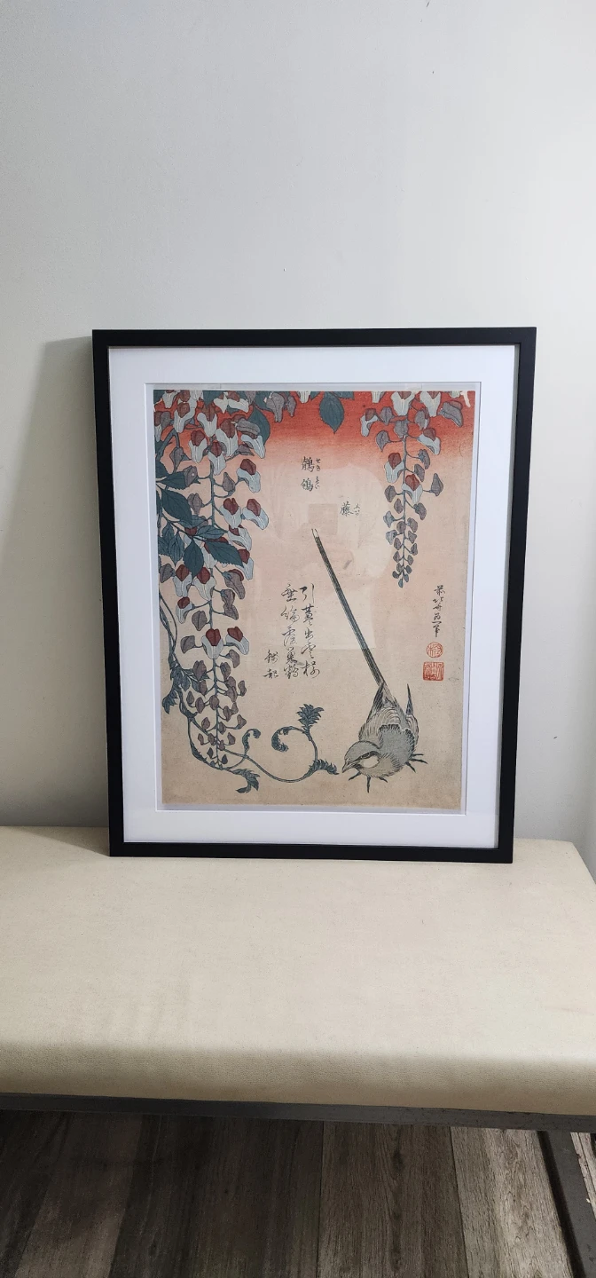 Framed Japanese Ukiyo-e Woodblock Print