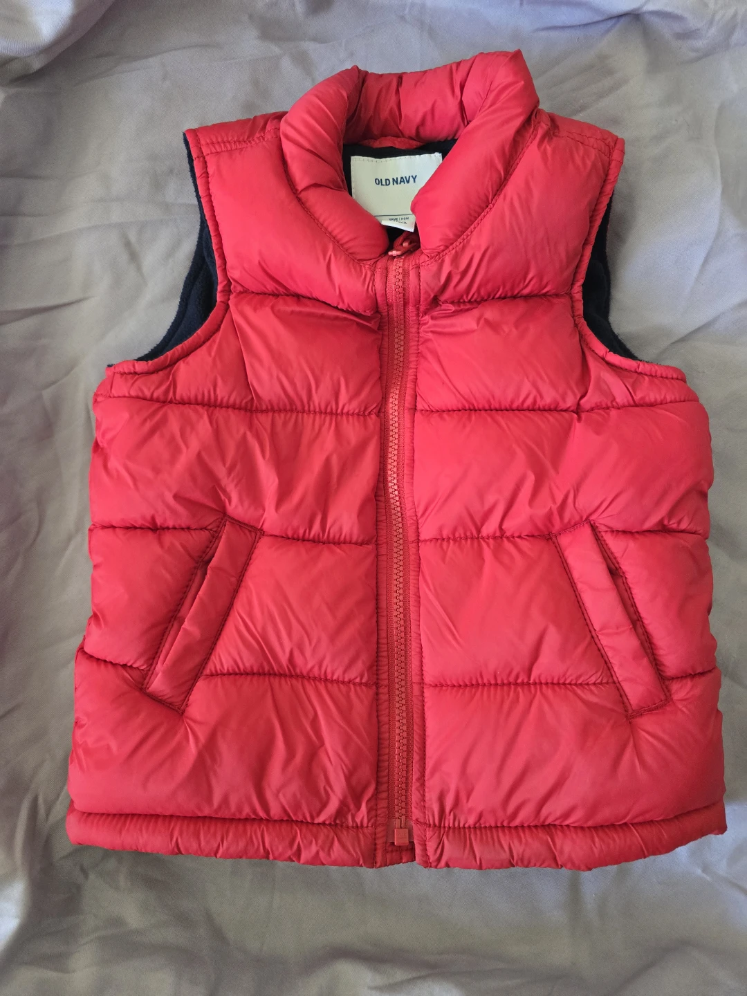 Old Navy Kids Red Puffer Vest - photo 3
