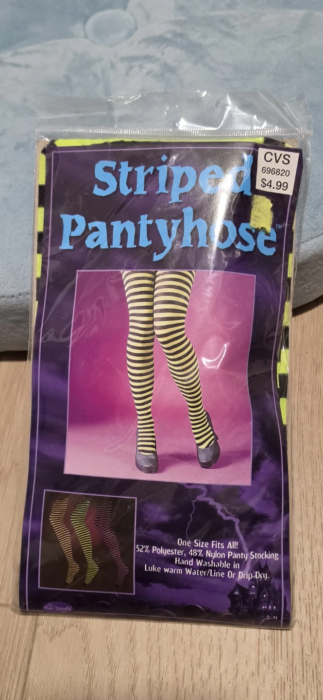 Fun World Striped Pantyhose - One Size
