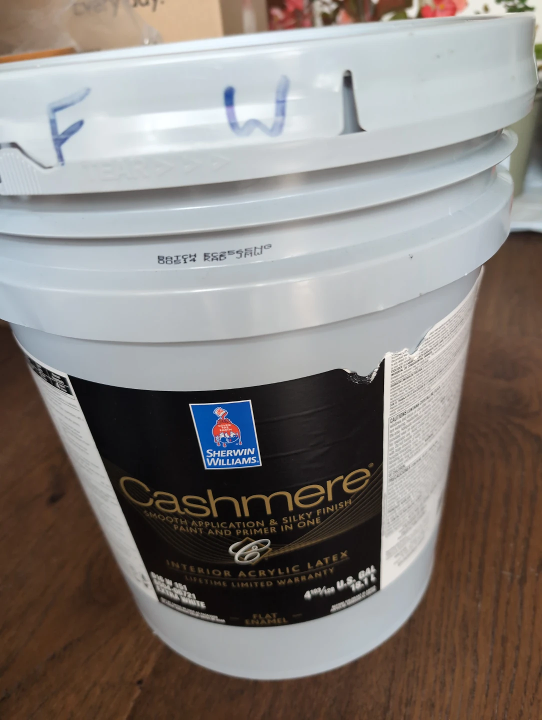 Sherwin Williams Cashmere Extra White Paint 18.1L