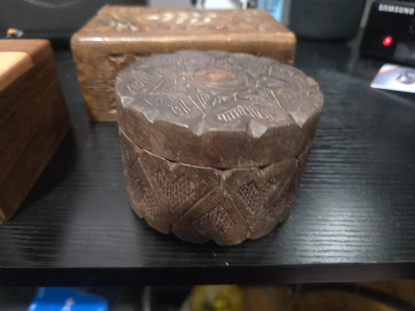 Set of Three Wooden Keepsake Boxes - photo 2