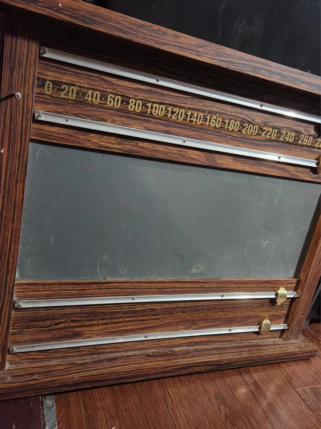 Big Vintage snooker Wall-Mounted Scoreboard 1950