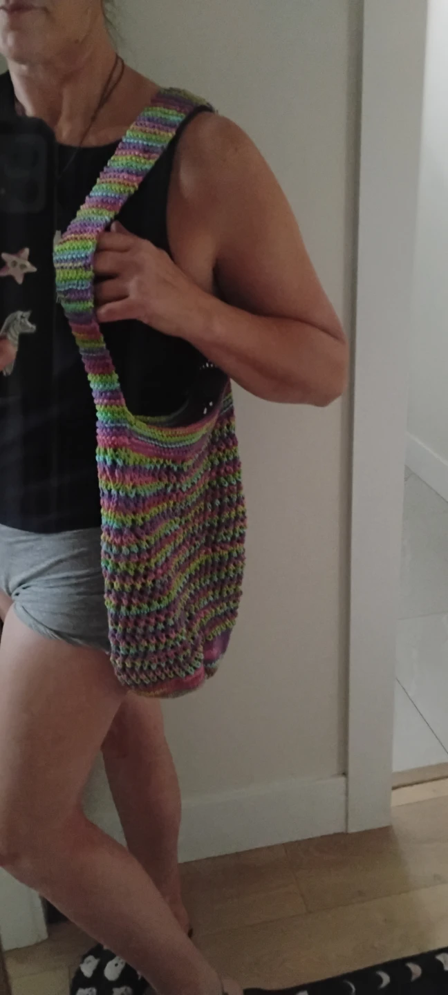 Handmade Multi-Coloured knit Shoulder Bag - photo 2