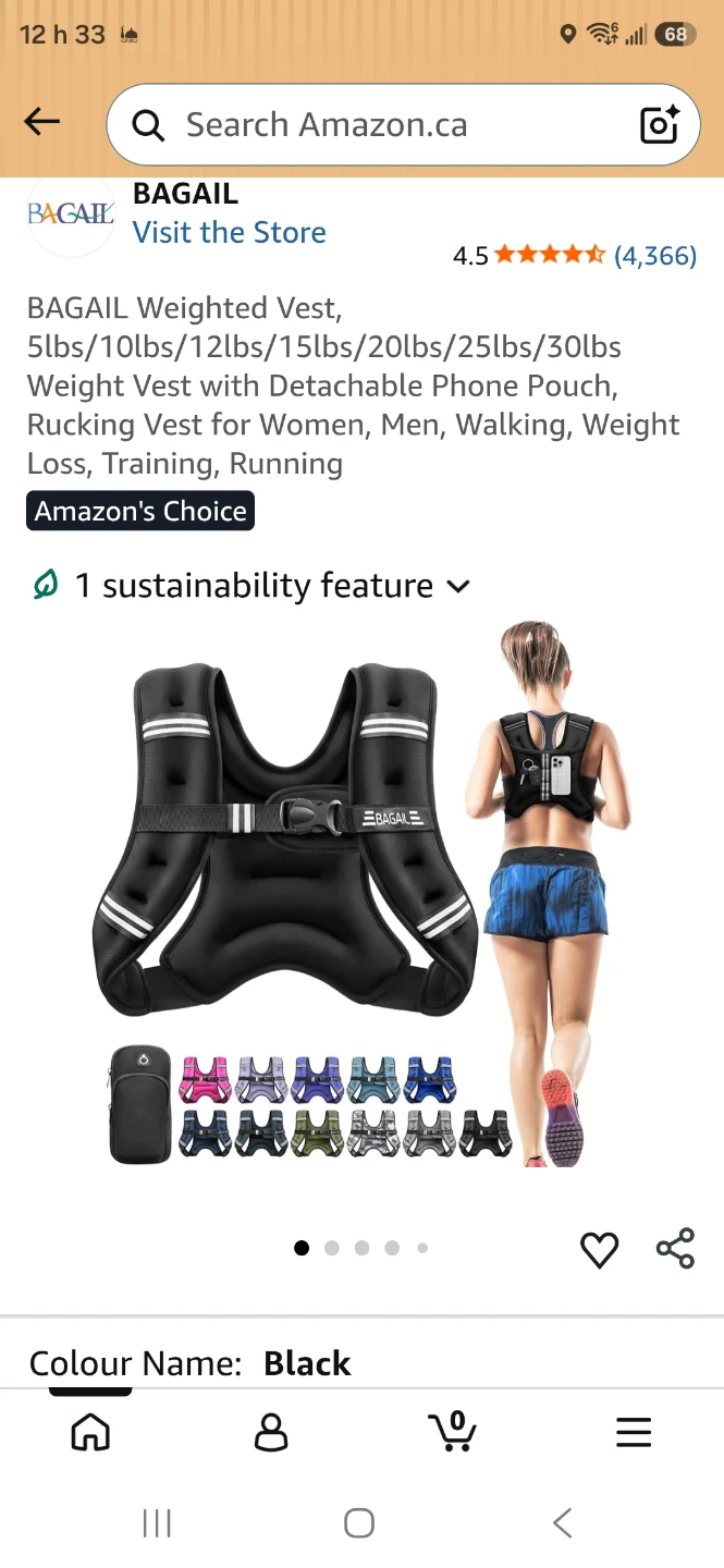 BAGAIL Weighted Vest with Detachable Phone Pouch - photo 3