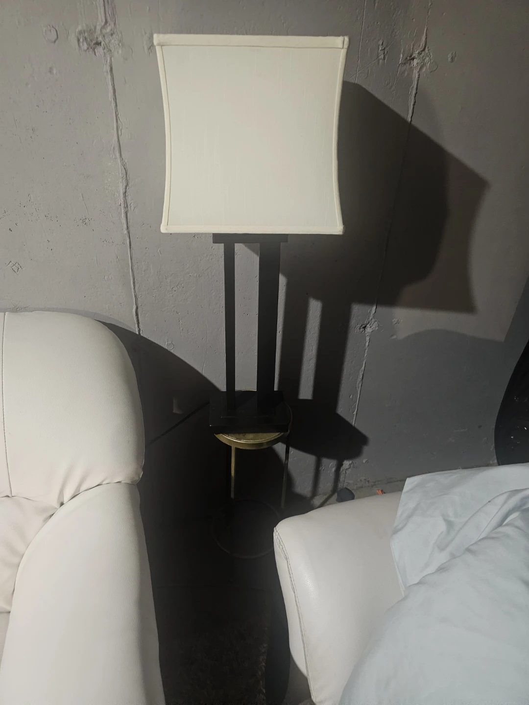 Black  modern Table Lamp with Square Shade