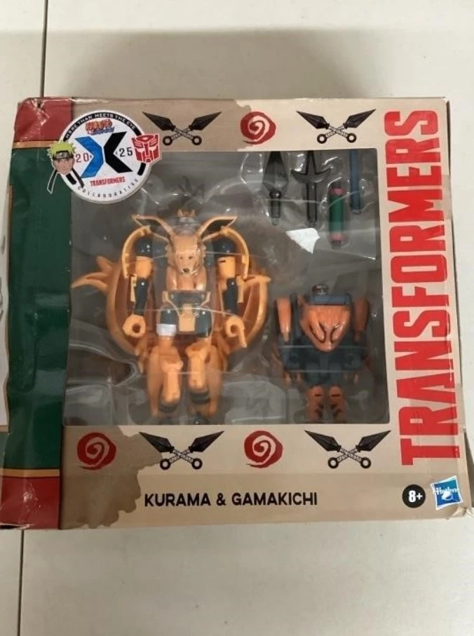 Transformers Naruto Shippuden Kurama & Gamakichi Figures