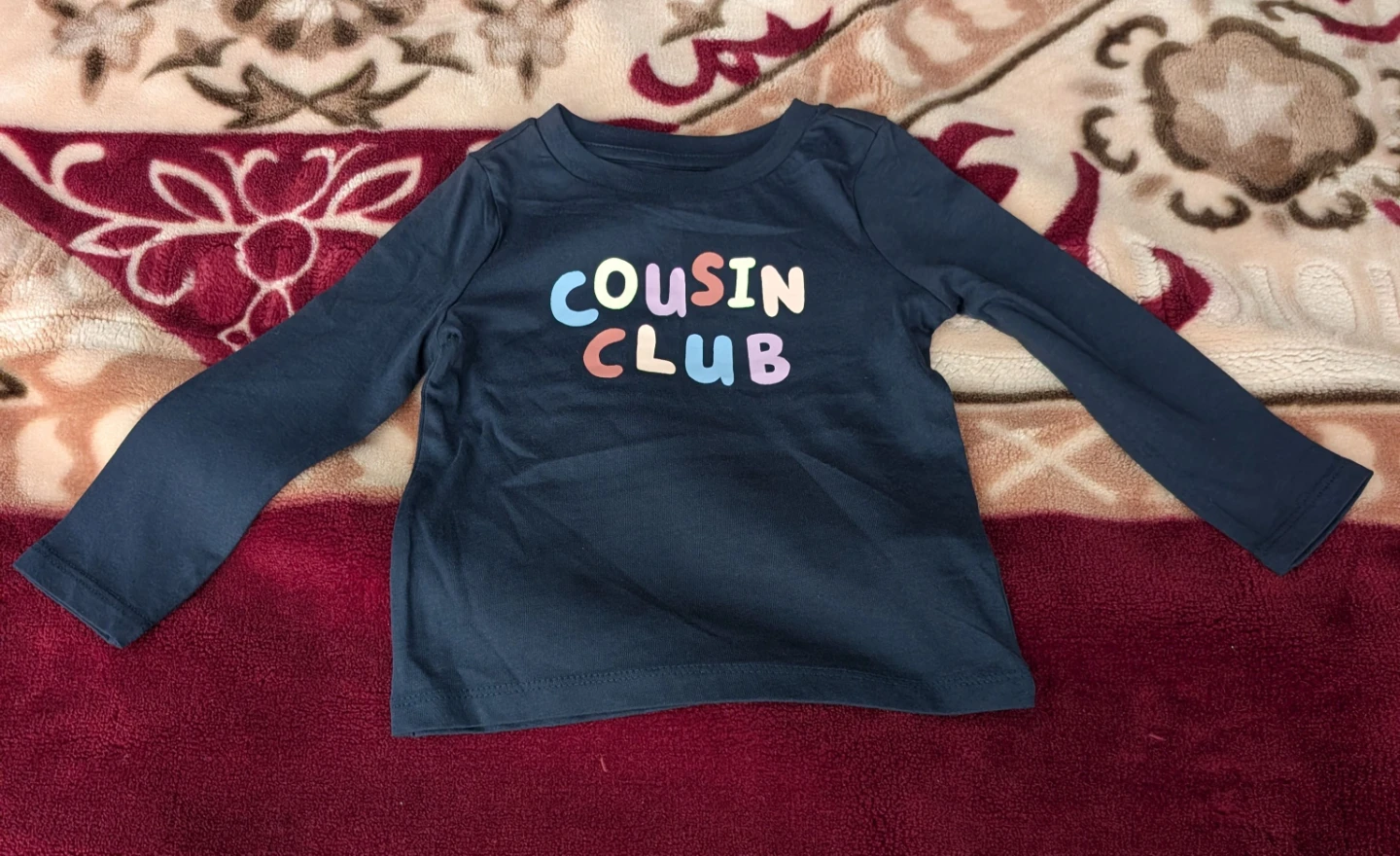 Cousin Club Blue Full-Sleeve Baby Shirt