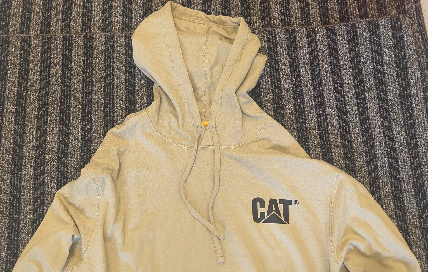 CAT Beige Hoodie Size L/G - photo 2