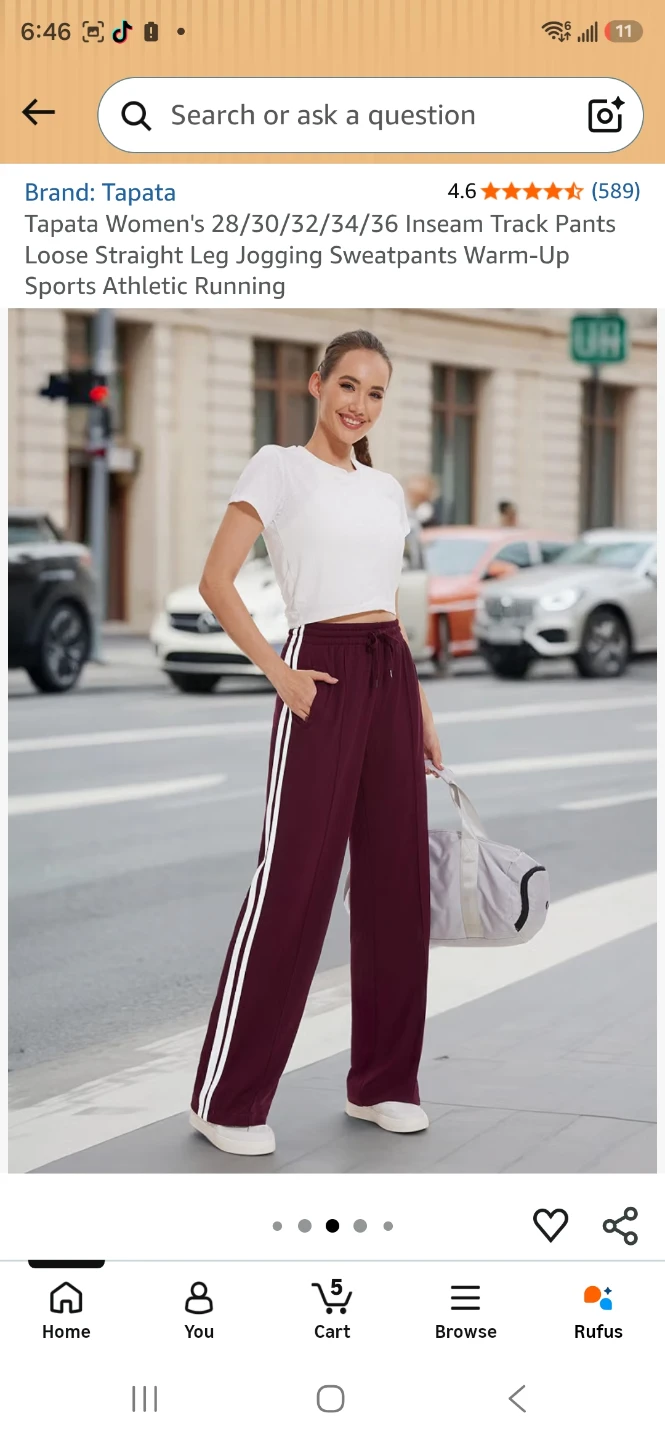 Tapata Women's Straight Leg Track Pants - photo 4