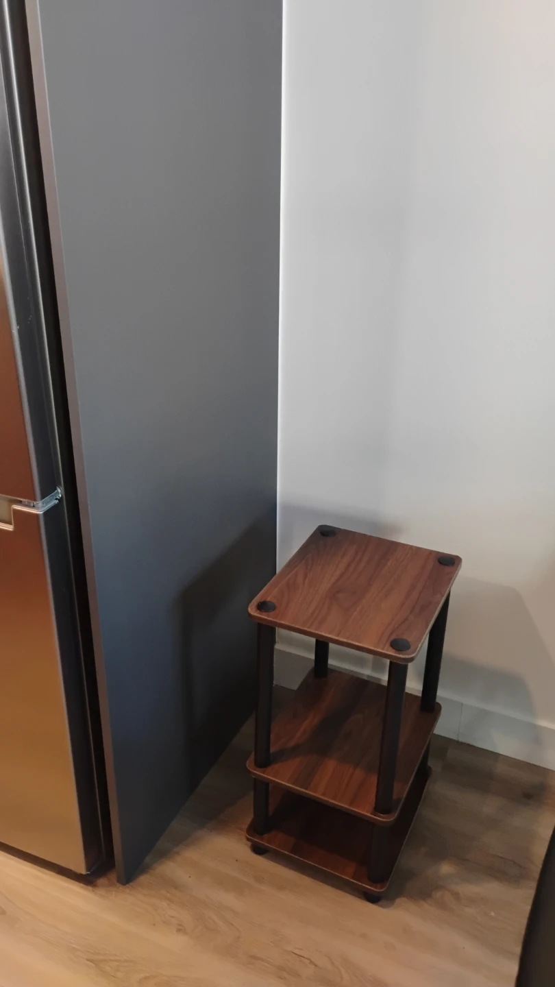Three-Tier Wood Grain Side Table - photo 4