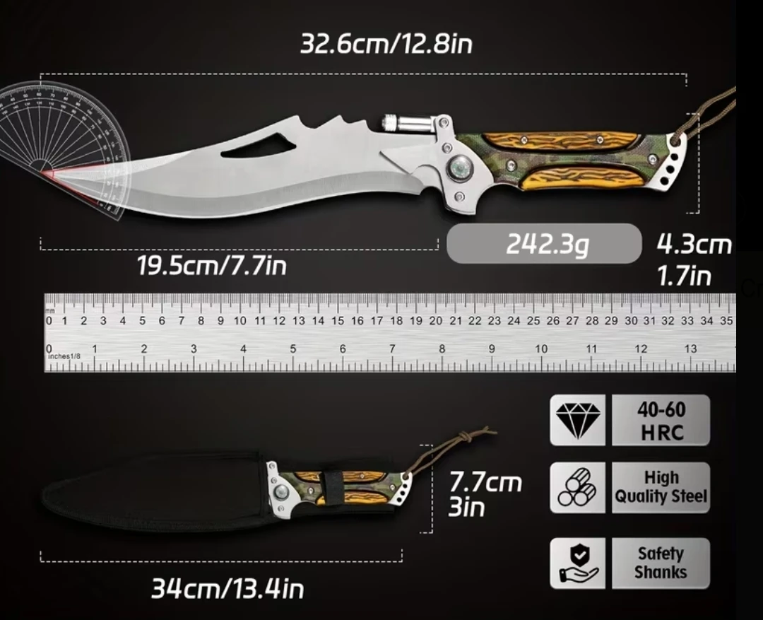 Portable Outdoor Camping Knife with Sheath - photo 4
