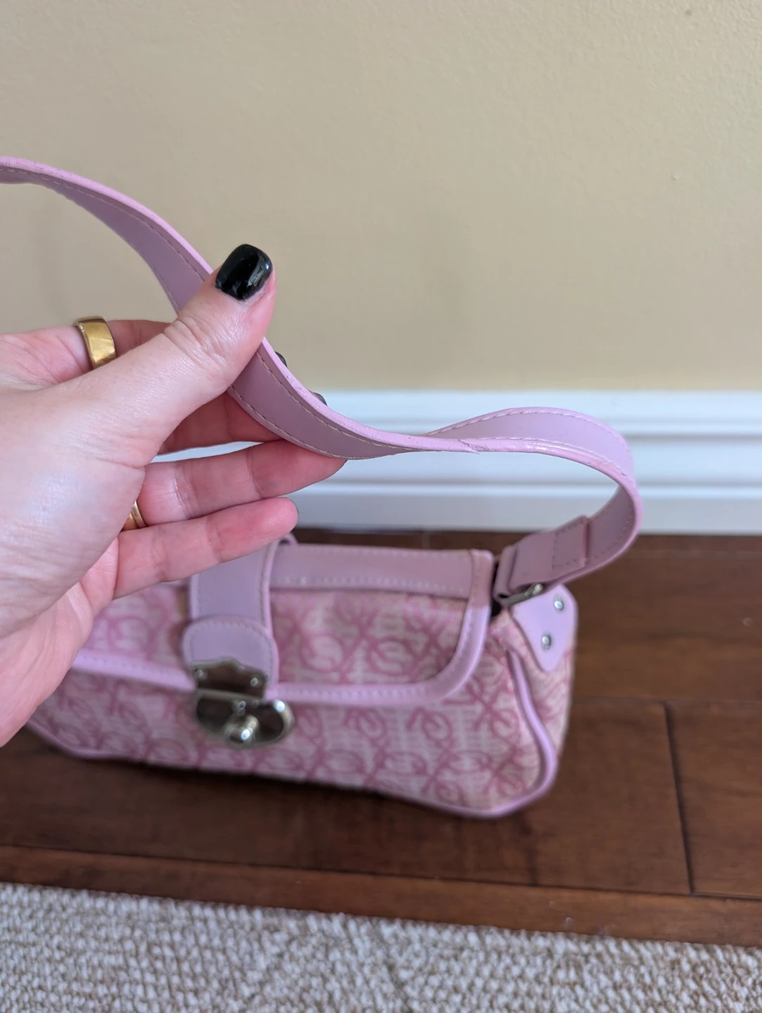 Y2K XO VINTAGE BABY PINK MINI BAG - photo 3