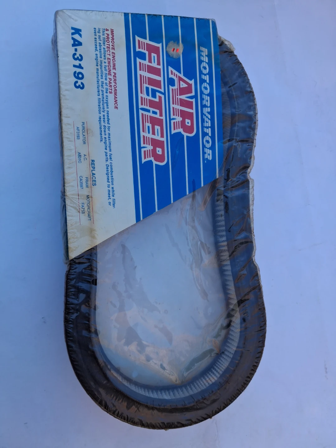 Un-opened Motorvator Air Filter KA-3193