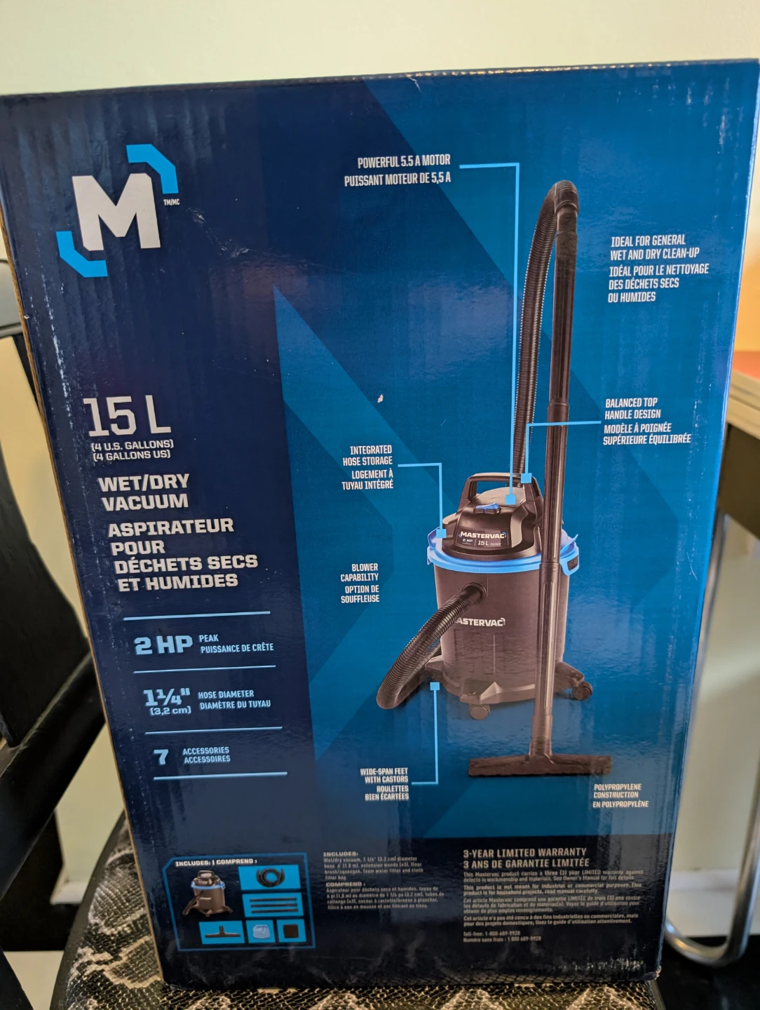 Shop Vac BNIB MasterVac Wet Dry Vacuum - photo 3