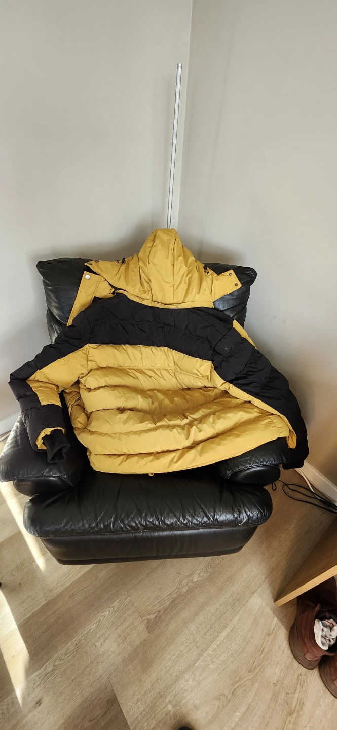 Yellow and Black Puffer Jacket