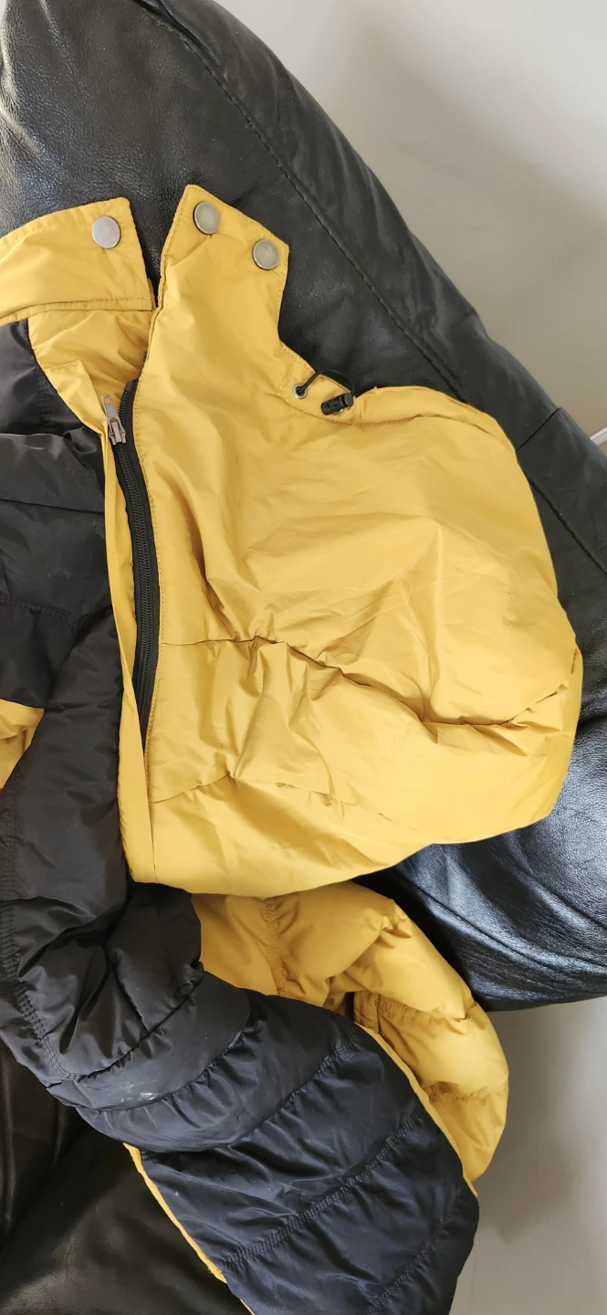 Yellow and Black Puffer Jacket - photo 5