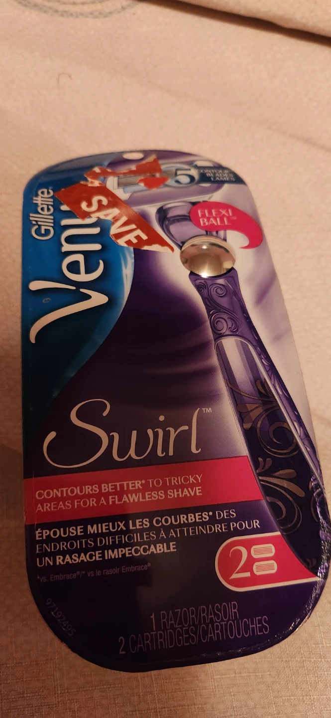 Gillette Venus Swirl Razor with 2 Cartridges - photo 2