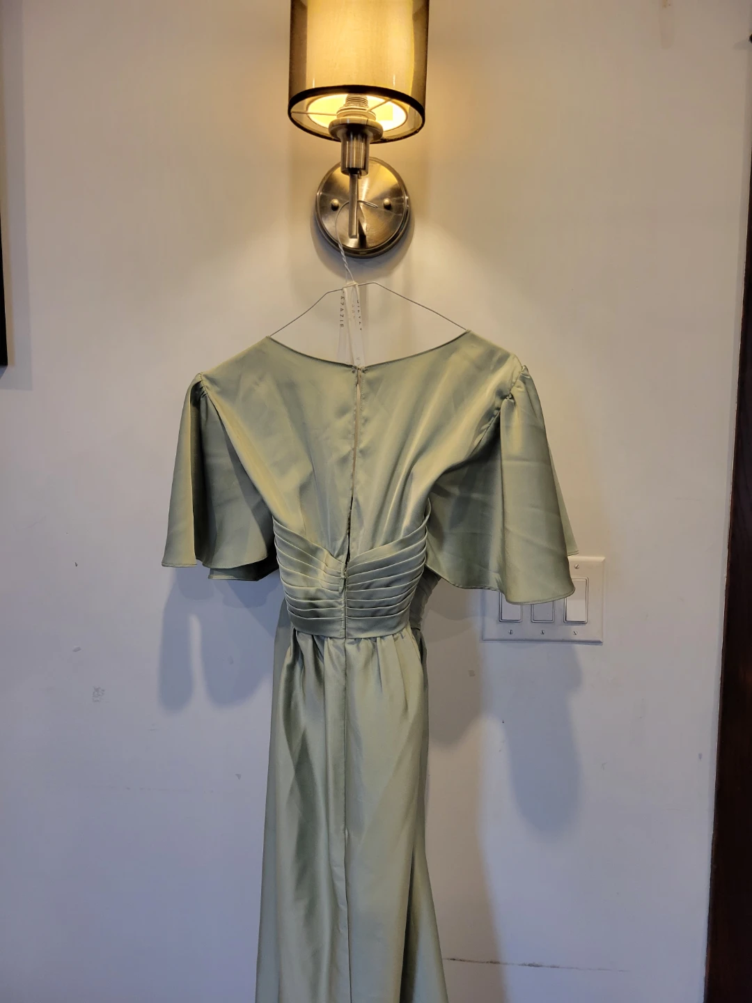 Azazie Sage Green Dress Size A14 - photo 2