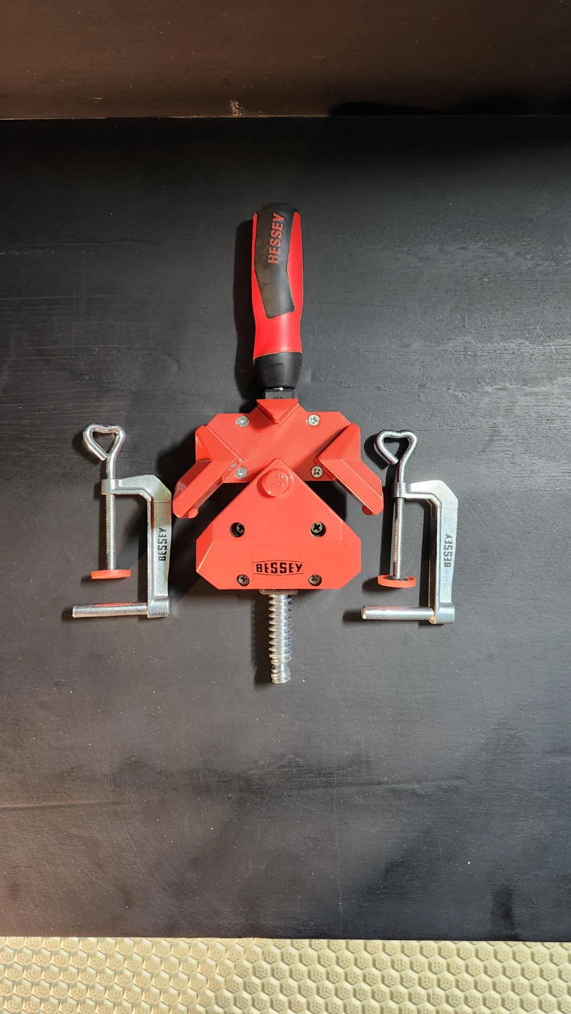 Bessey Corner Clamp and Two C-Clamps
