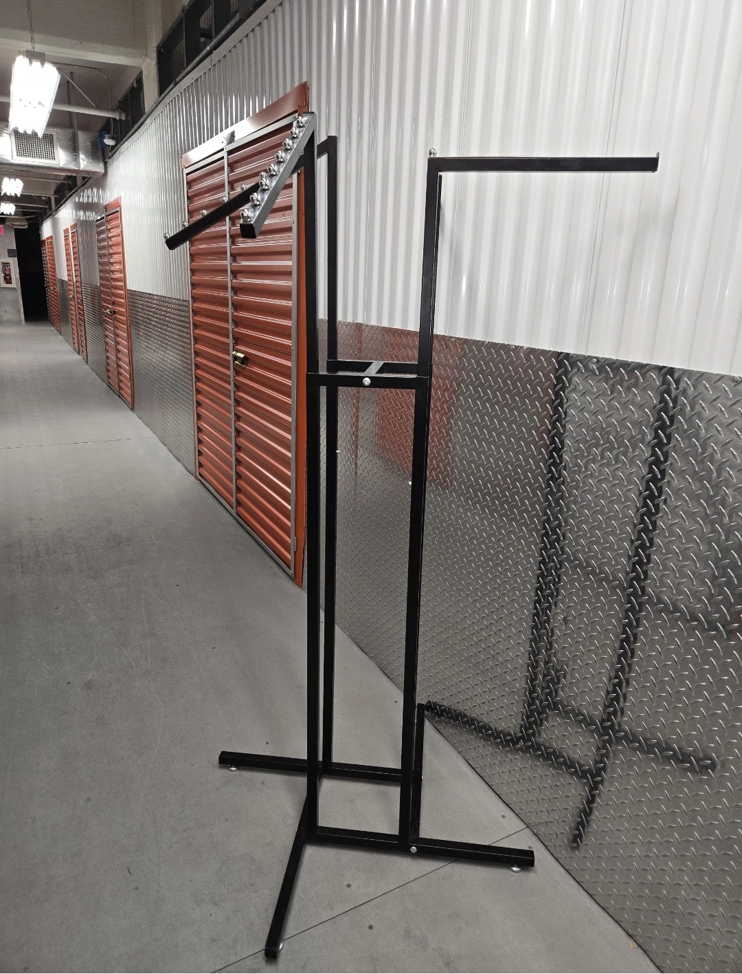 Commercial 4-Way Metal Clothing Rack Black - photo 2