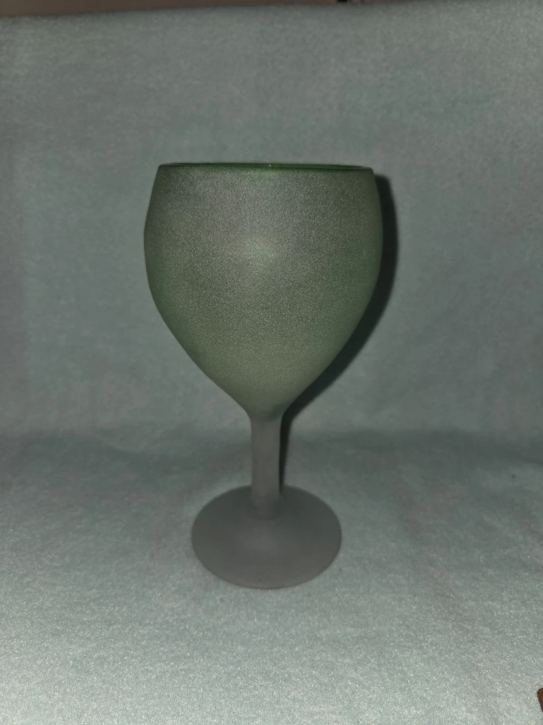Frosted Green Glass Stemware - photo 5