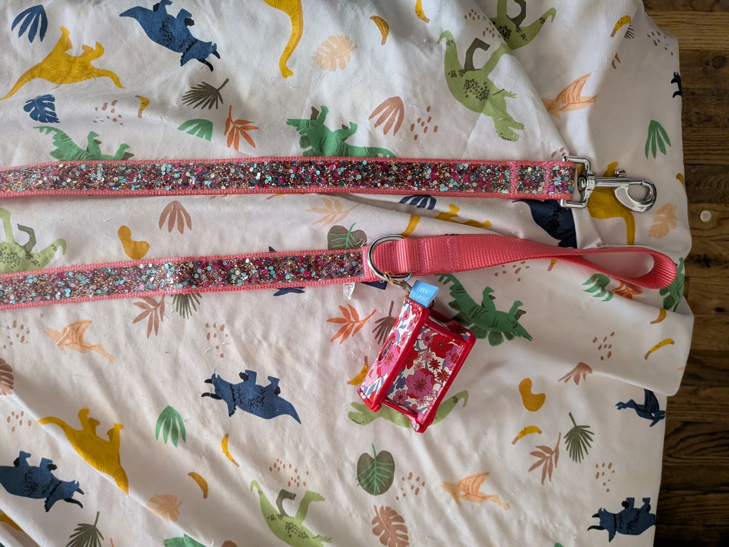 Draper James Floral Dog Leash and Waste Bag Holder - photo 2