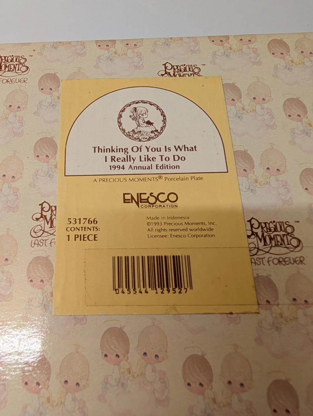 1994 Precious Moments Collectors Plate