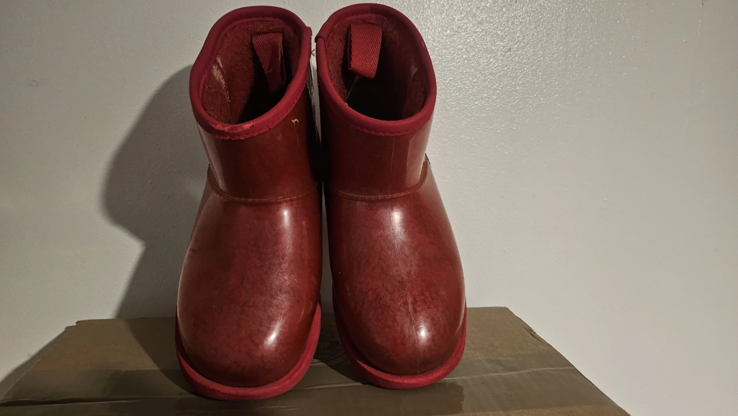 UGG Kids Red Waterproof Boots Size 2