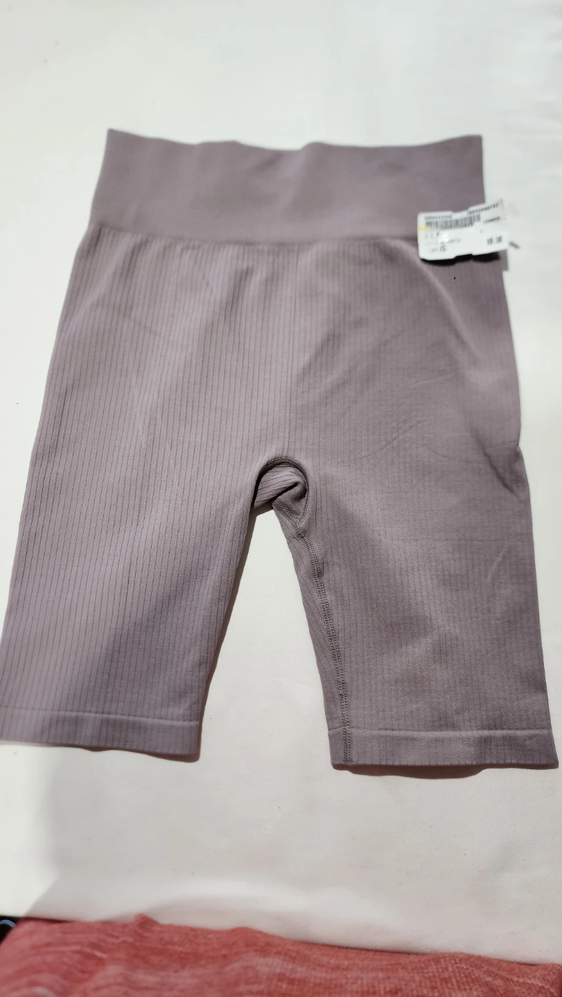 H&M Ribbed Biker Shorts - Purple, XS - photo 2