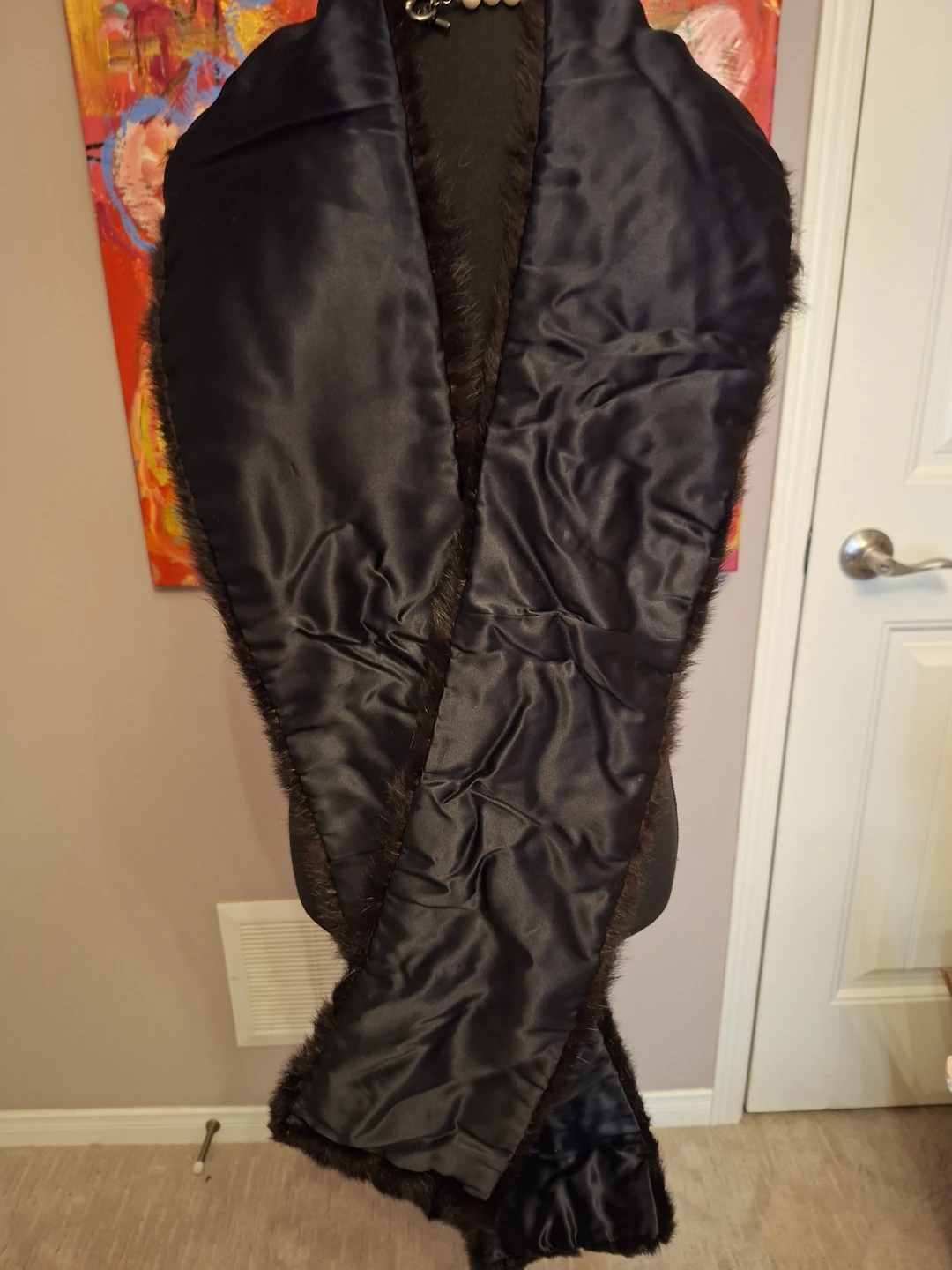 Mink shawl scarf 76"×6.5" - photo 2