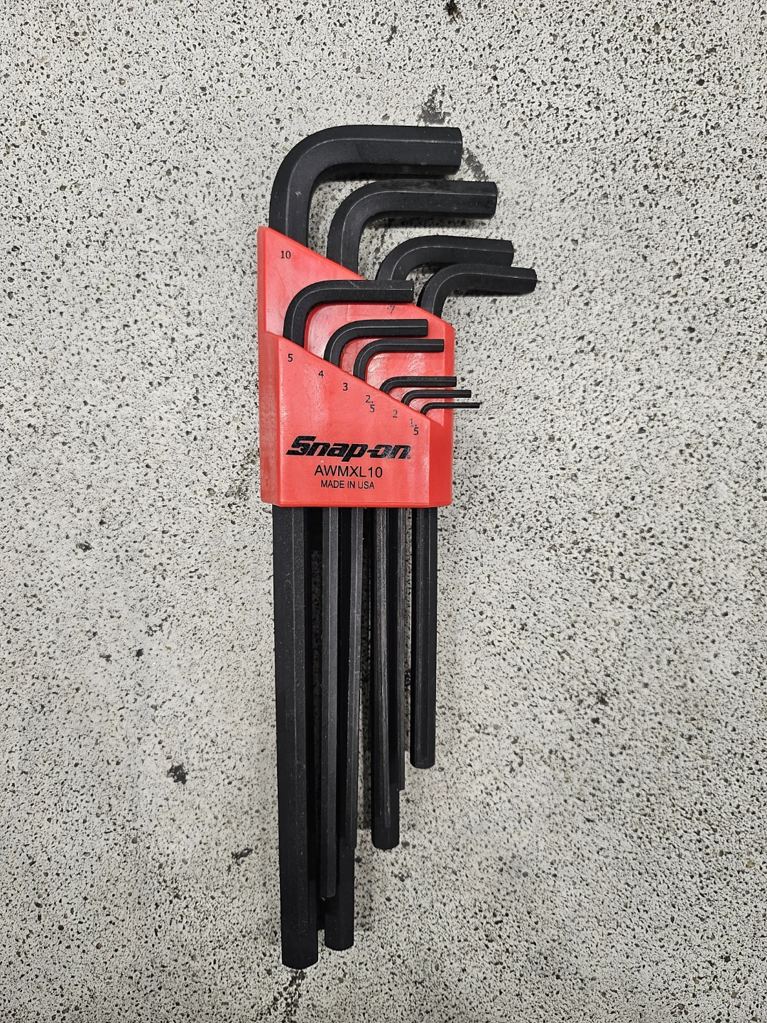 Snap-on AWMXL10 Metric Extra-Long Hex Key Set