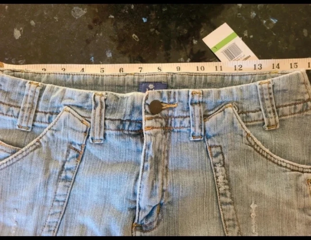 Rocawear light wash denim mini skirt - photo 5
