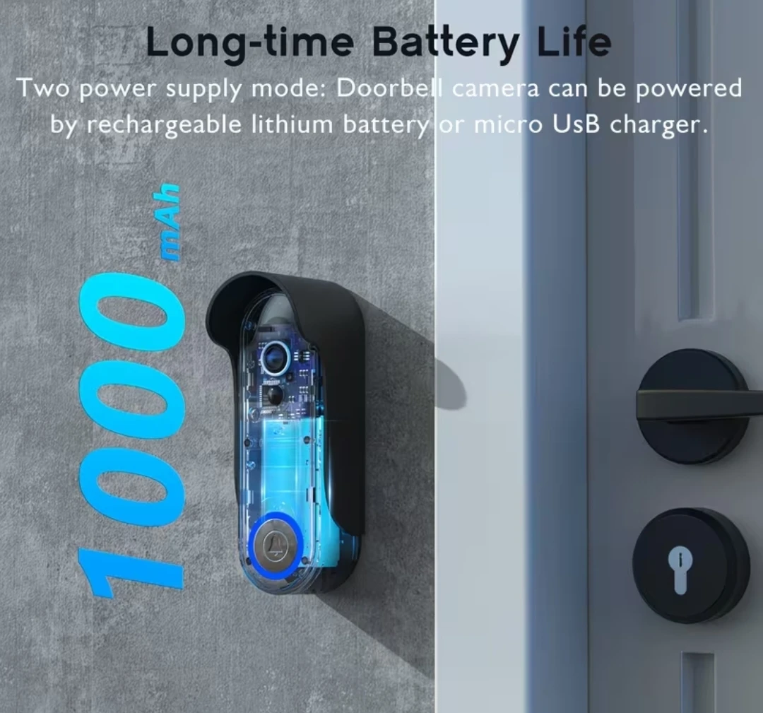 Tuya Smart Video Doorbell with Chime - photo 3