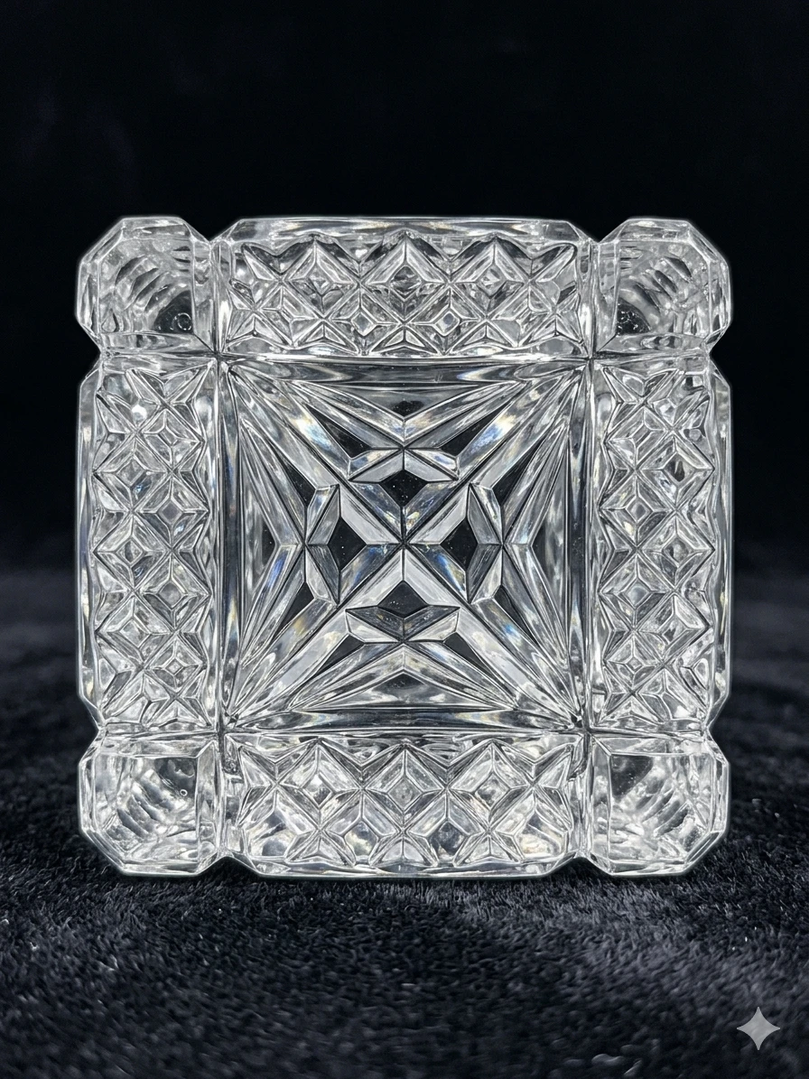 Vintage Miniature Decanter Scent Bottle w/ Faceted Stopper - photo 4