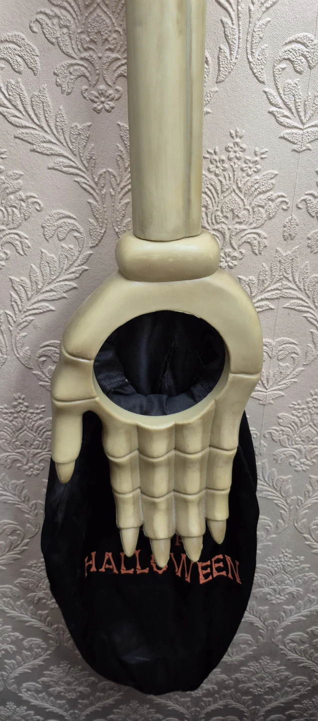Halloween skeleton bone trick-or-treat bag