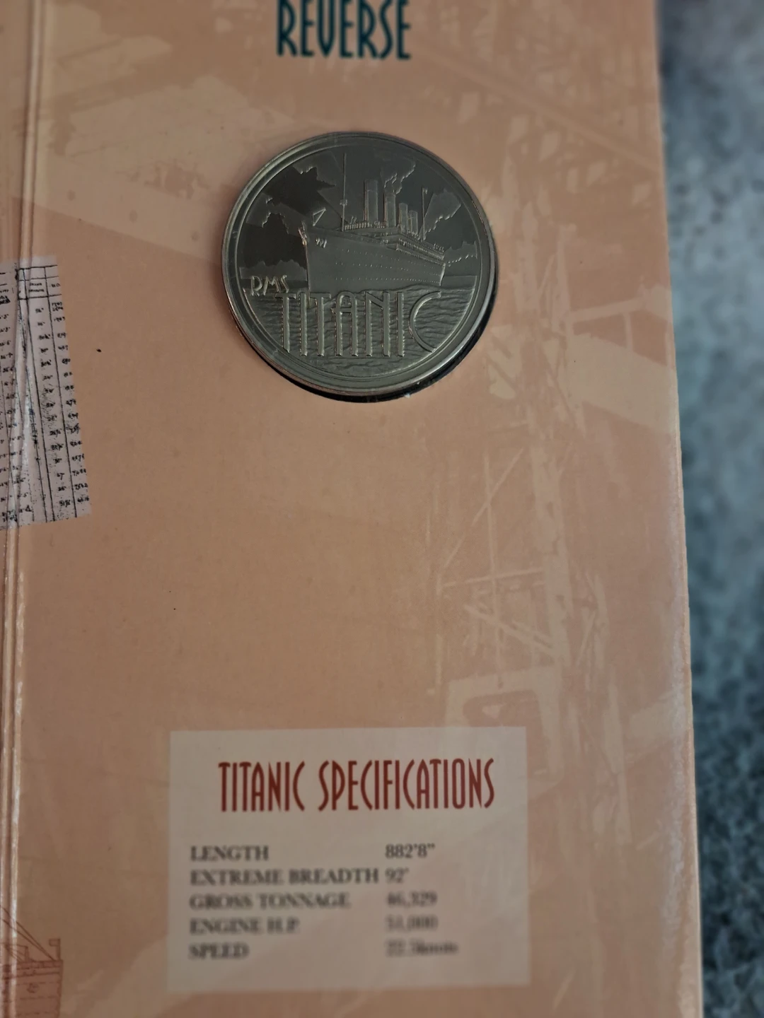 R.M.S. Titanic Commemorative Medal - photo 2