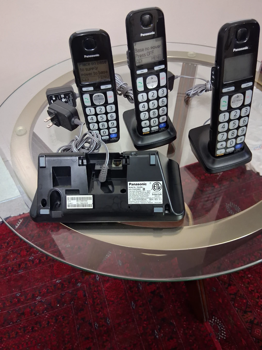 Panasonic Cordless Phone System KX-TGE240C - photo 3
