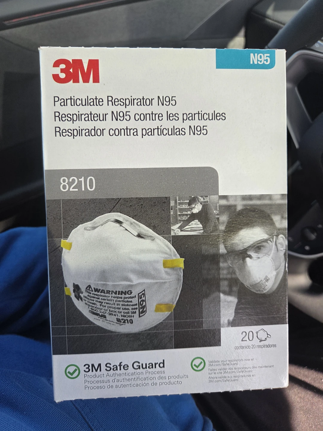 3M 8210 N95 Particulate Respirators