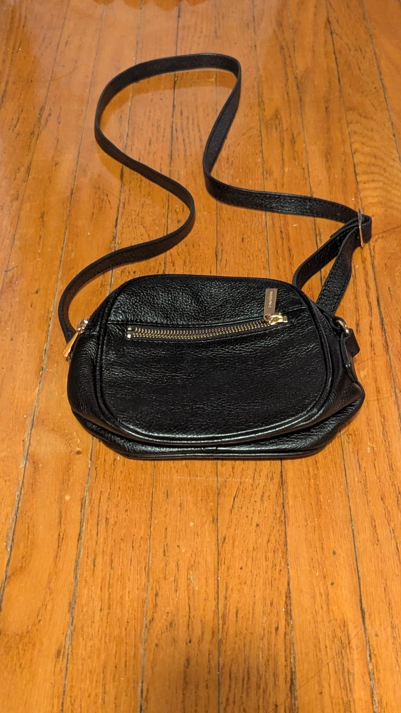 Danier Black Leather Crossbody Bag - photo 2