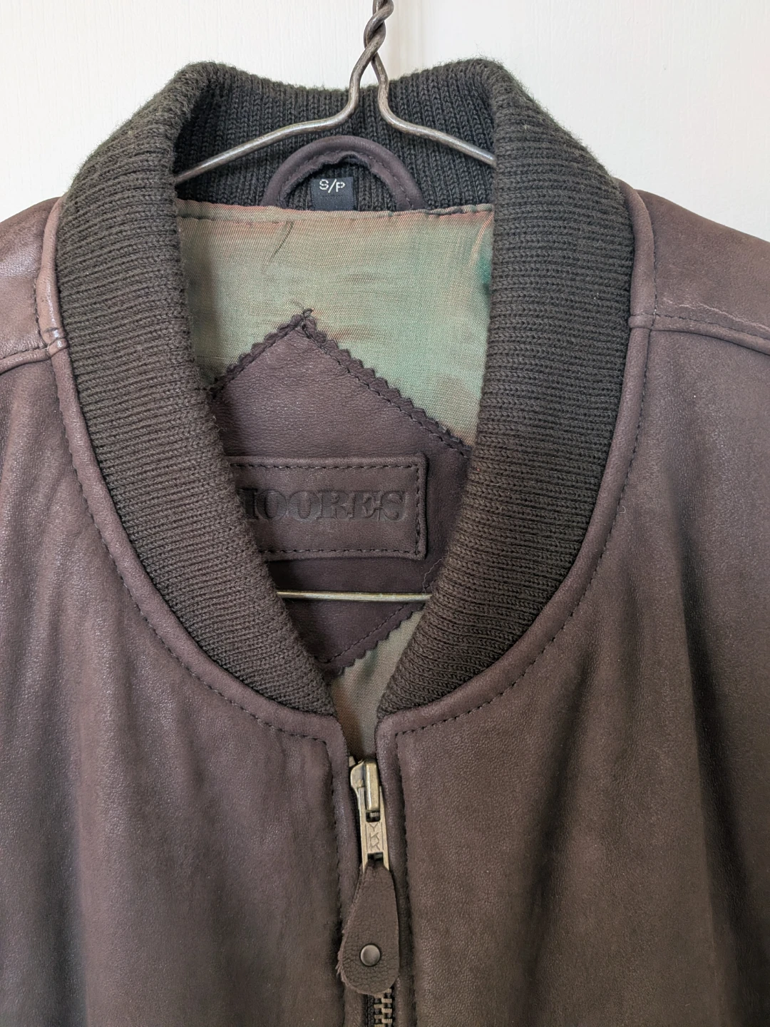 Moores Brown Leather Bomber Jacket - photo 4