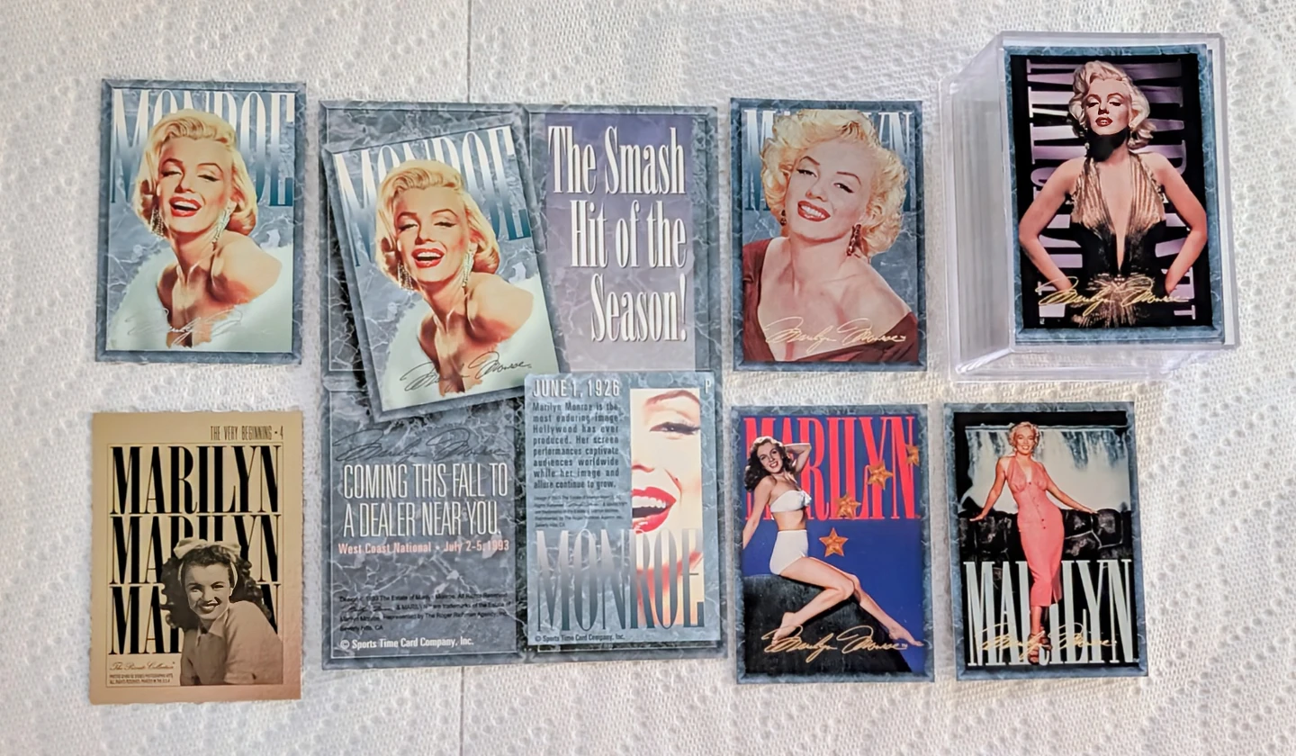 1993 Marilyn Monroe 100 Card Trading Set