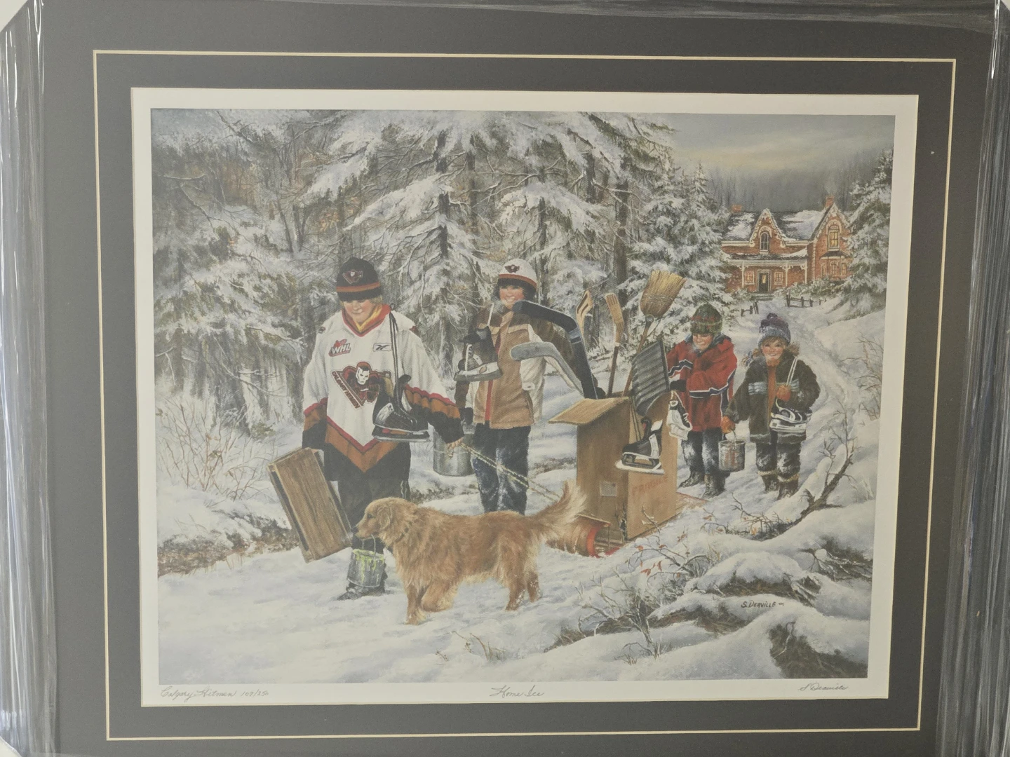 S. Derville Home Ice Calgary Hitmen Print