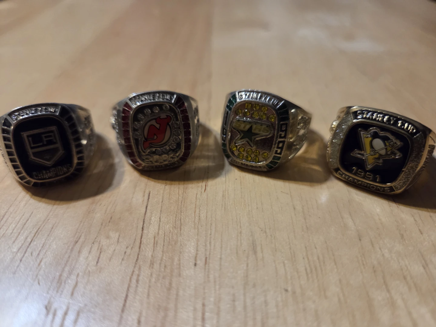 Set of 4 NHL Stanley Cup Championship Rings