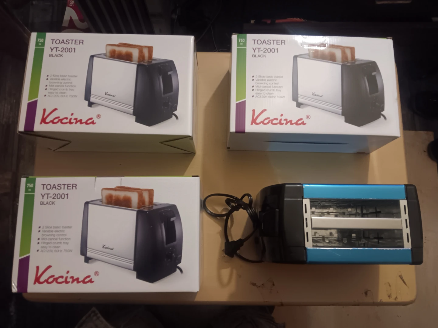 Kocina YT-2001 2-Slice Toaster (EACH)