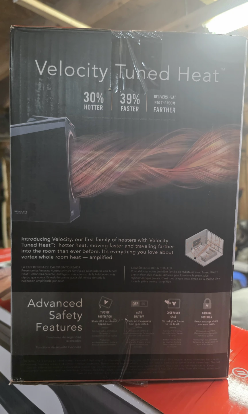 Vornado Velocity Tuned Heat Whole Room Heater - photo 2